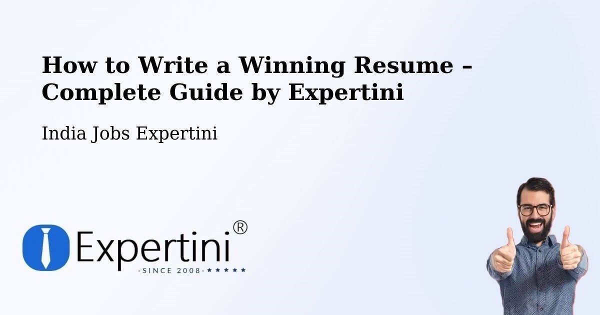 Resume Writing Guide for Job Seekers – Kosigi - Kosigi, India Jobs Expertini